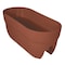 Emsco Group Self-Watering Rail Planter Grow Box, 24in Wthrprf Resin Planter, Up to 6in Railings, Terracotta 2431-1 - alternate 1